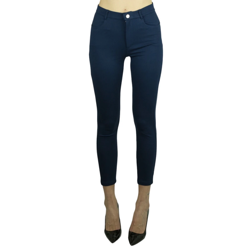 Liu Jo Blauwe Jersey Broek Blue Dames