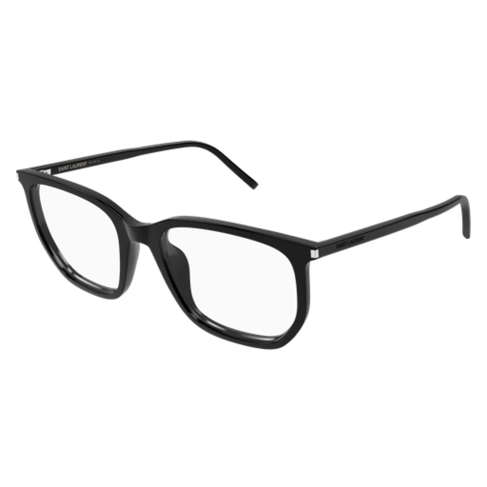 Saint Laurent Hexagonale Optische Bril in Zwart Black Unisex