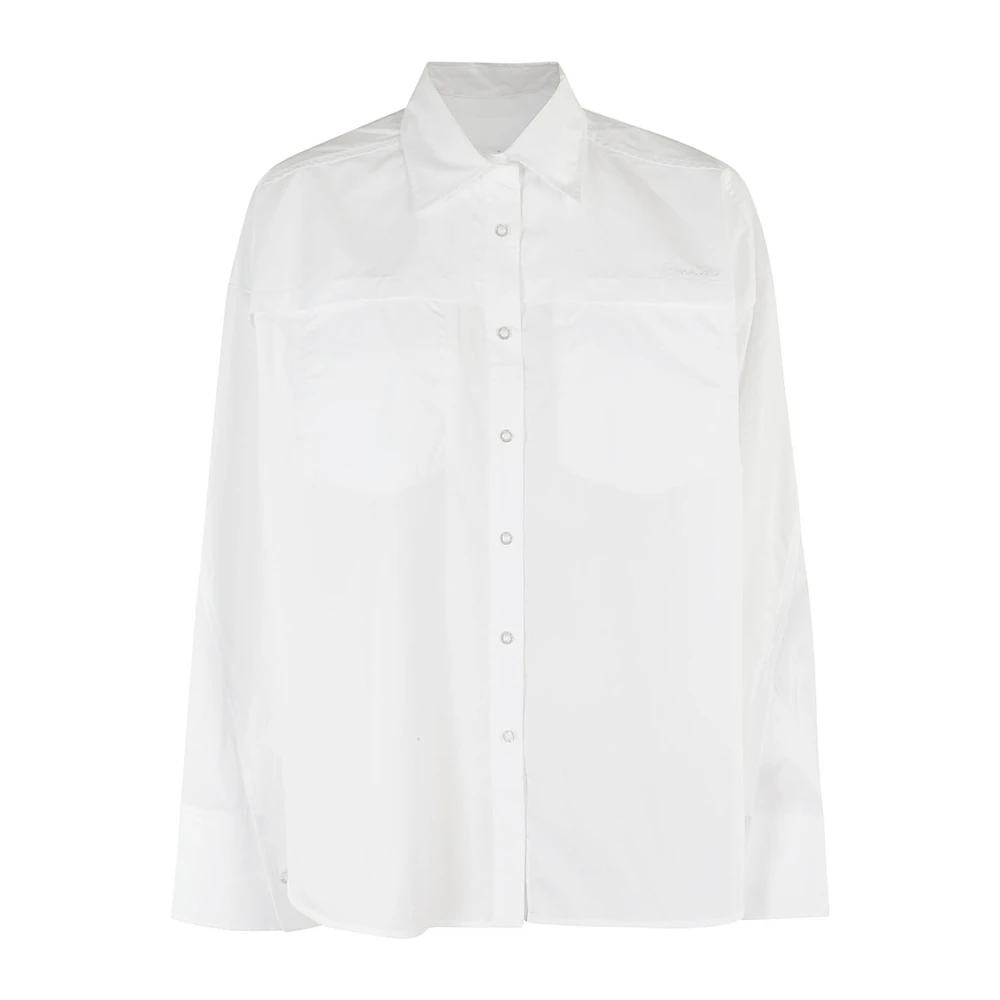 Remain Birger Christensen Oversized Poplin Shirt White Dames