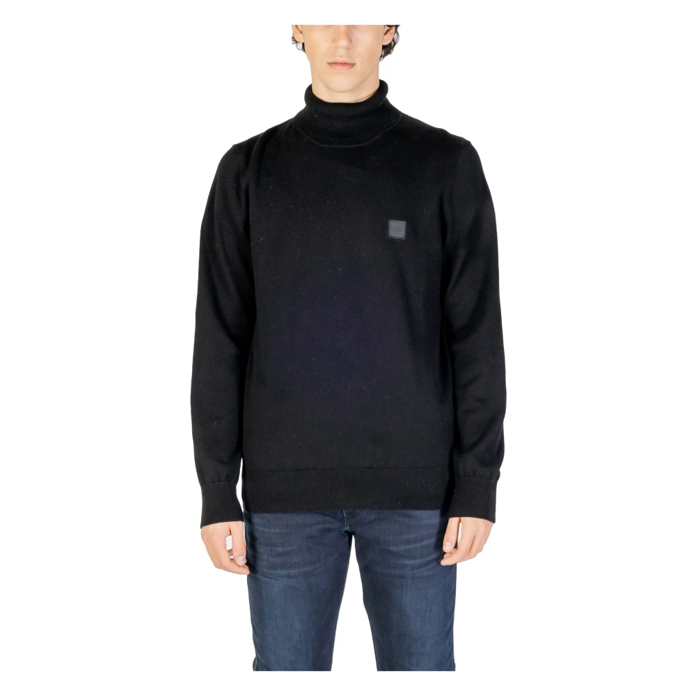 Hugo Boss Mannen Trui Herfst Winter Collectie Black Heren
