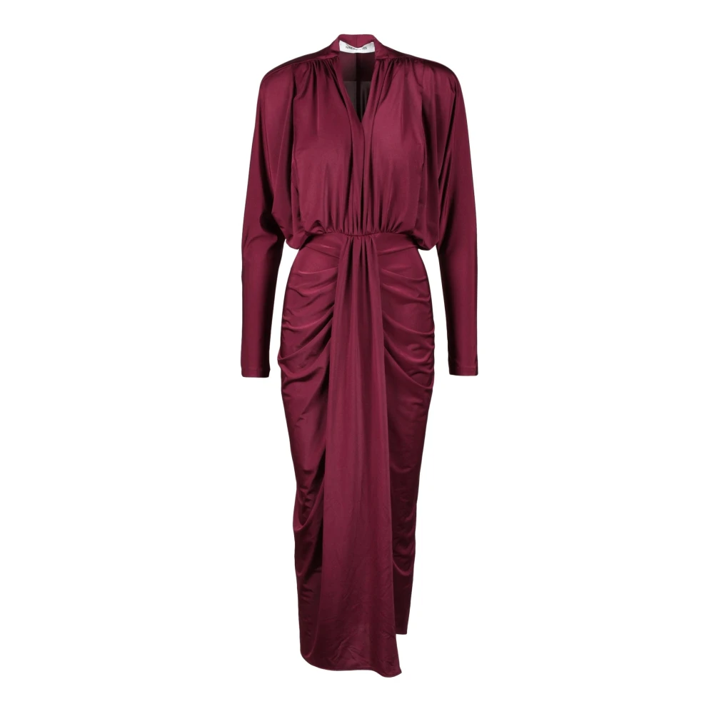 Nineminutes Elegante Damesjurk Polyester Mix Brown Dames