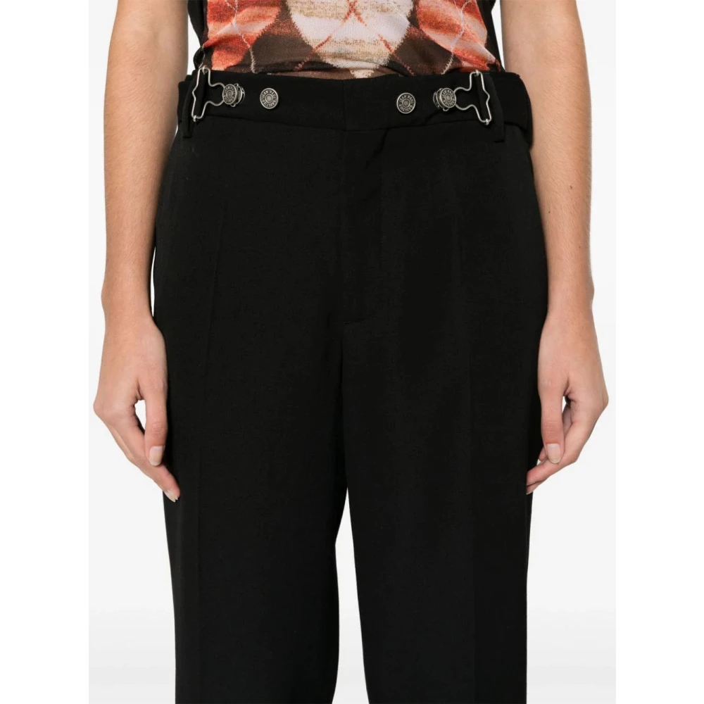 Jean Paul Gaultier Slim-fit Trousers Black Dames