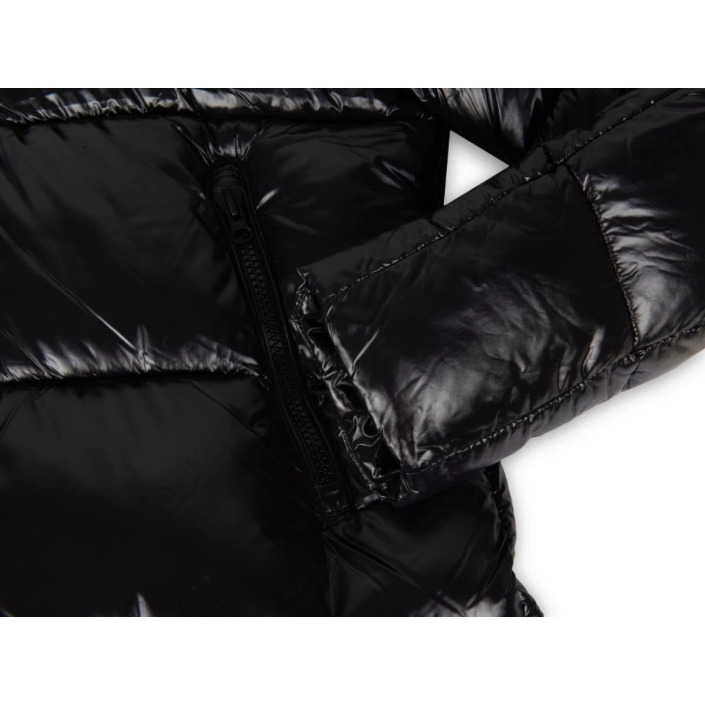 Save The Duck Lange Retro Stijl Jas van Italiaanse Fabrikant Black Heren