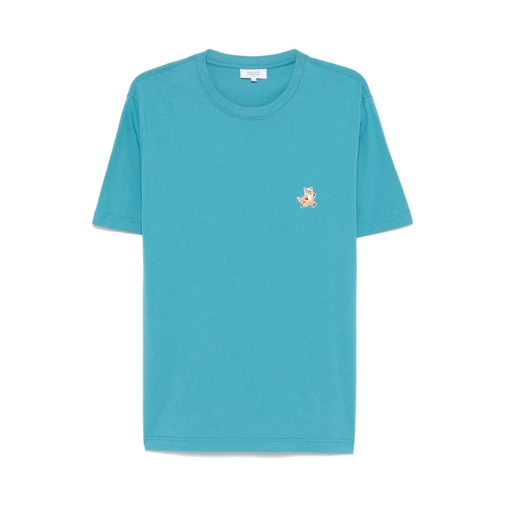 Maison Kitsuné Speedy Fox Head Patch T-shirt Blue, Herr