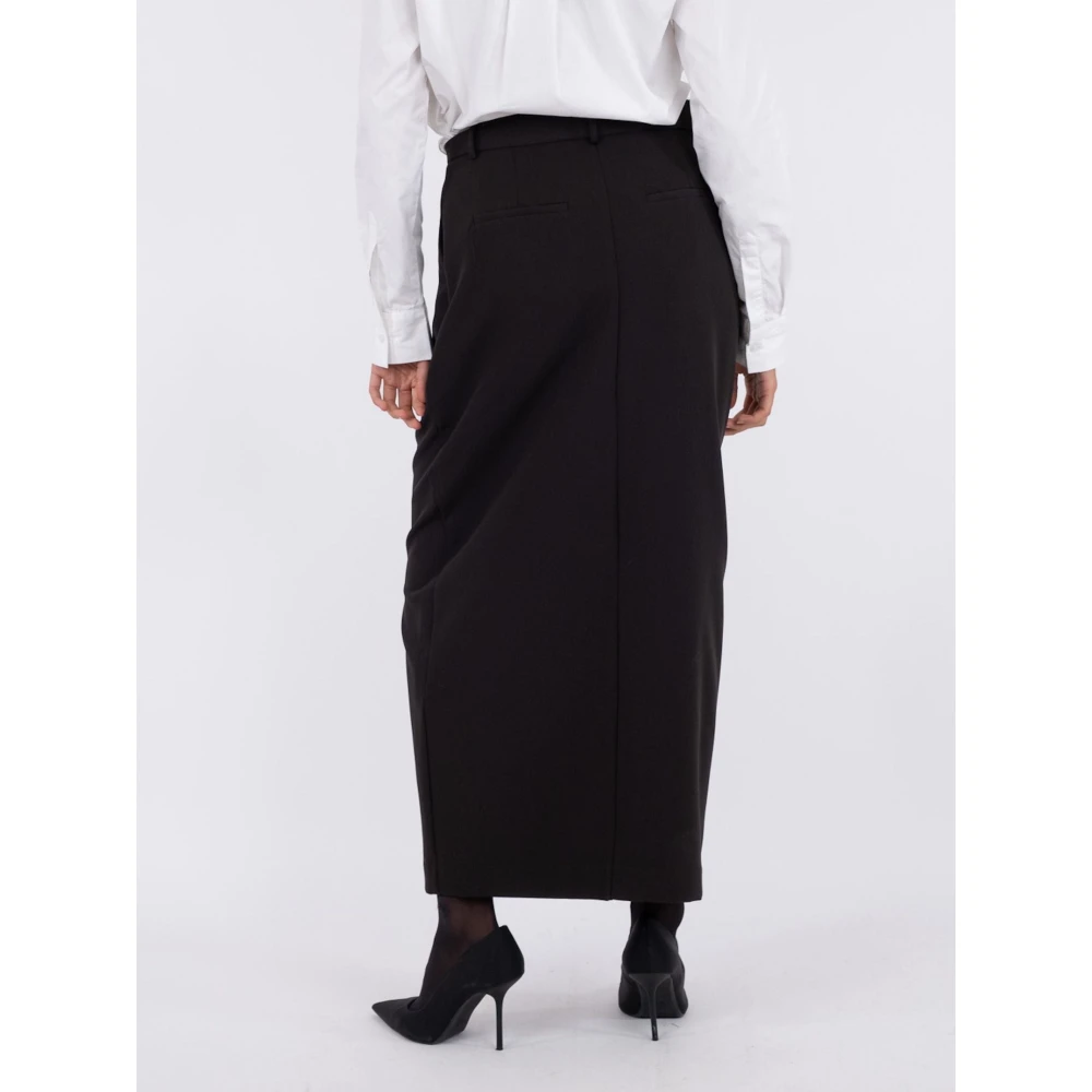 NEO NOIR Maxi Rok met Voor Split Black Dames