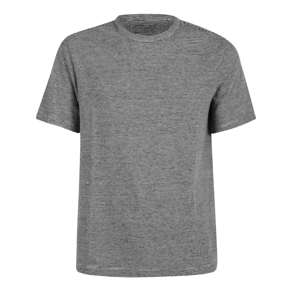 Officine Générale T-Shirts Gray Heren