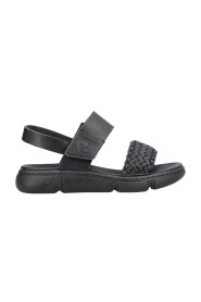 Zwarte casual open sandalen