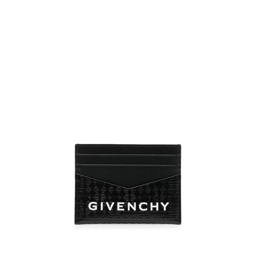 Givenchy Svart 4G Logo Korthållare Plånbok Black, Herr