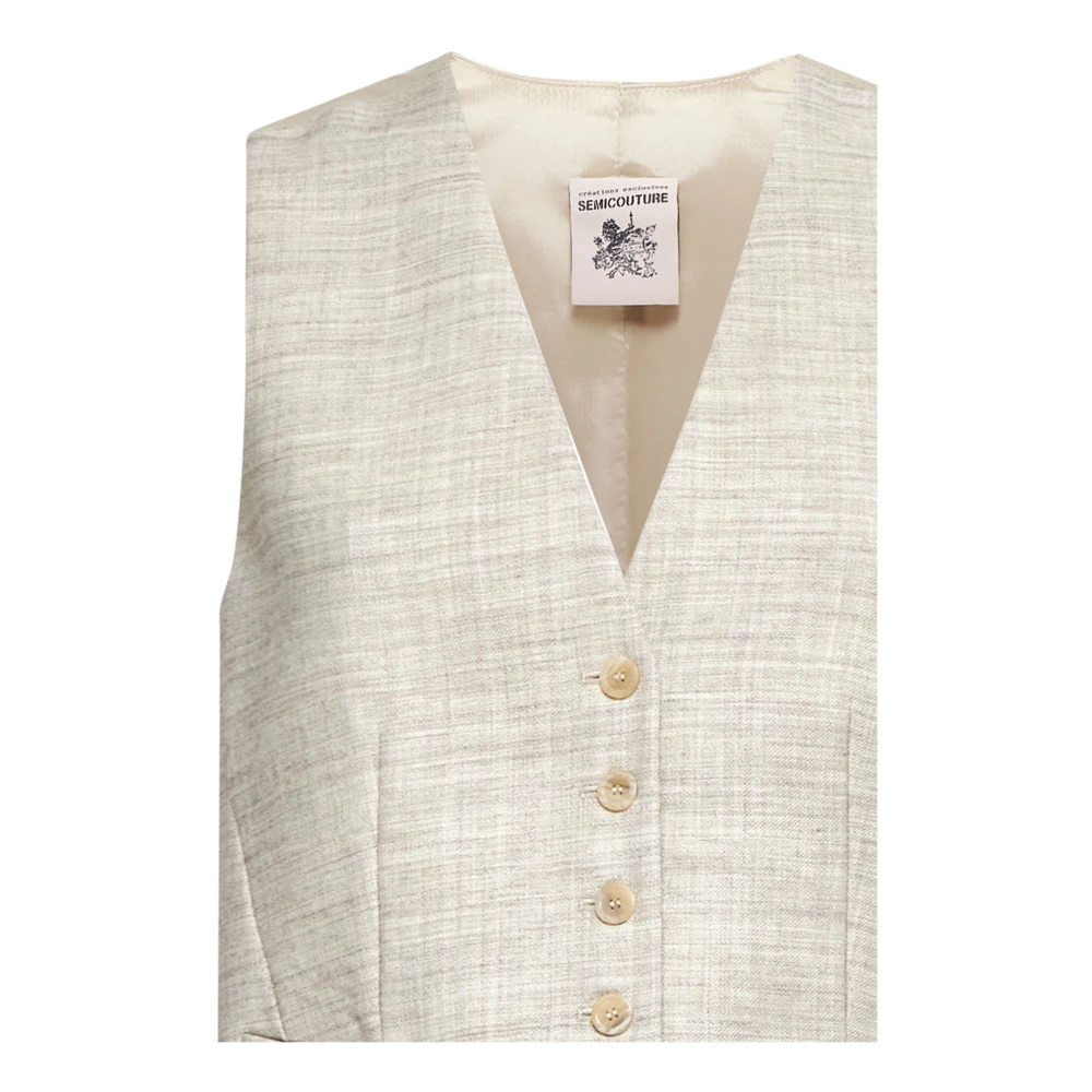 Semicouture Philomena Stijlvolle Jassen Beige Dames