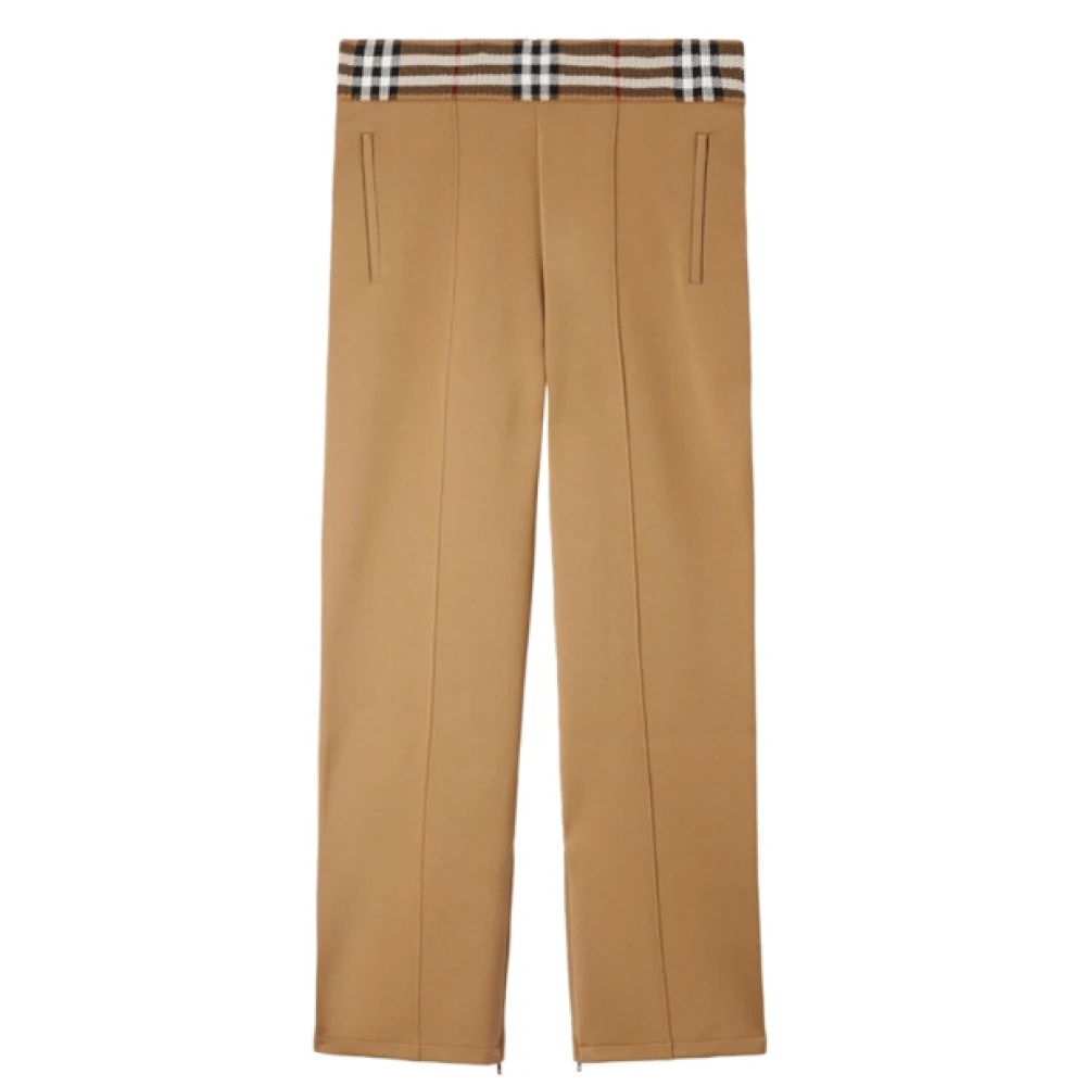 Burberry Straight Trousers Brown Heren