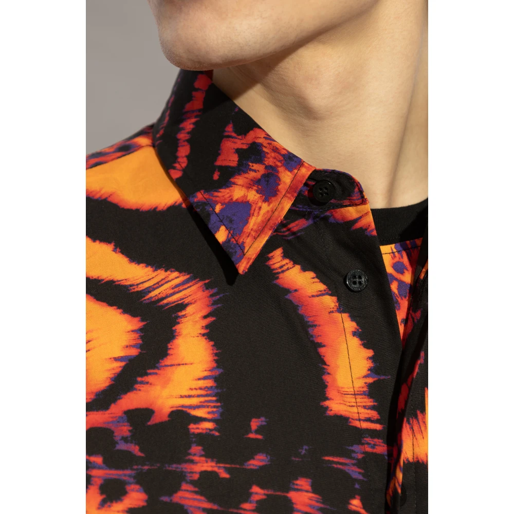 Versace Jeans Couture Shirt met print Orange Heren
