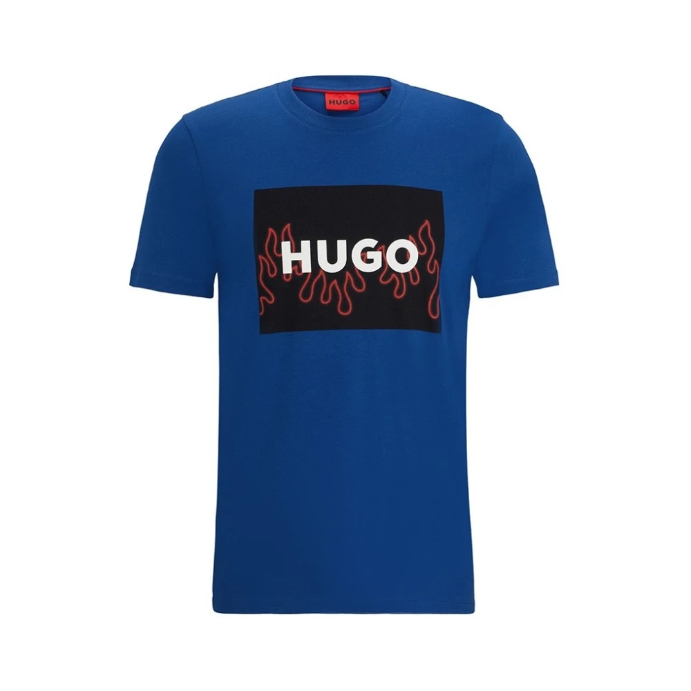 Hugo Boss Stijlvol T-shirt voor mannen Blue Heren