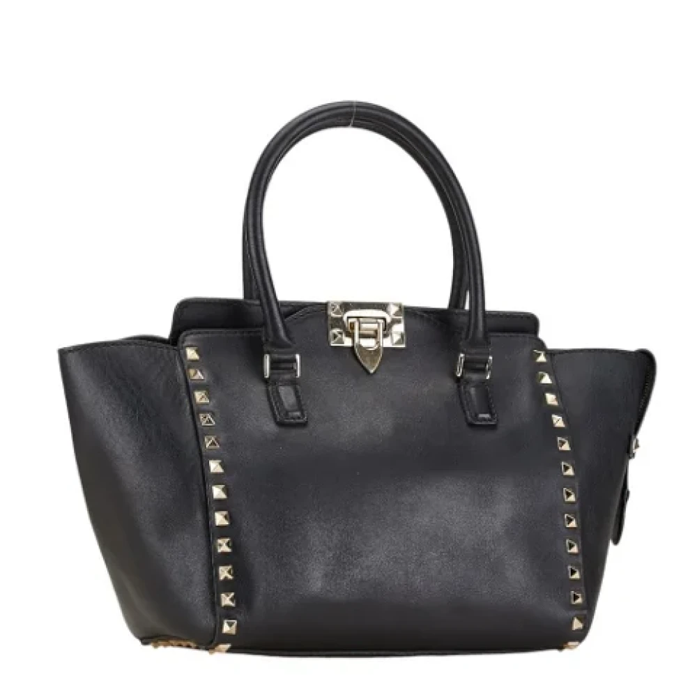 Valentino Vintage Pre-owned Leather handbags Black Dames
