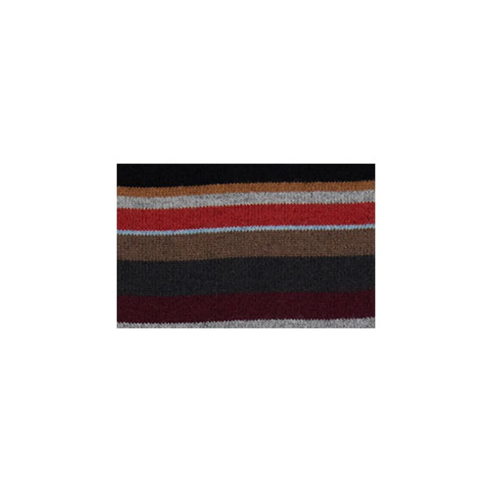 Gallo Lange grijze katoenen sokken voor heren met veelkleurige microstrepen Multicolor Heren