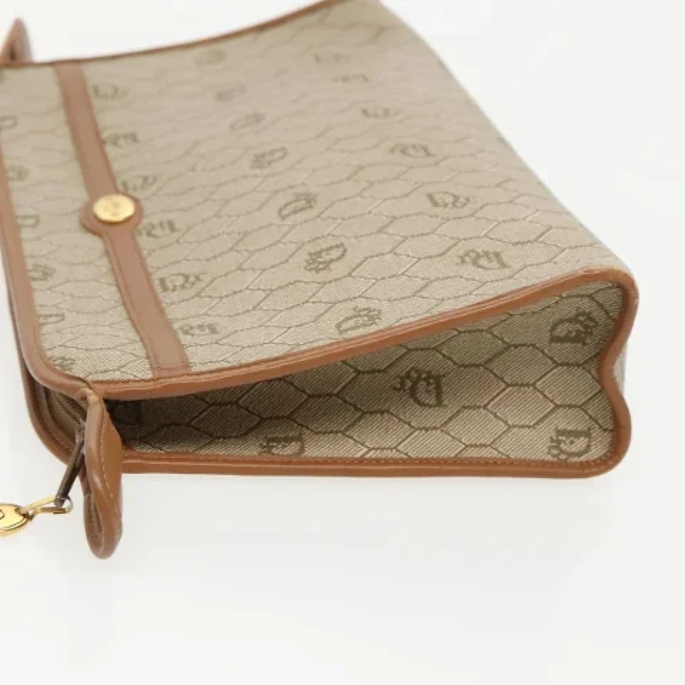 Dior Vintage Pre-owned Canvas dior-bags Beige Dames