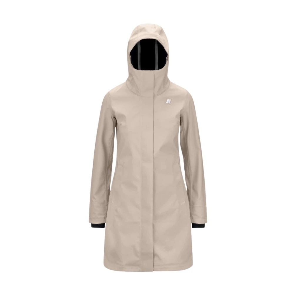 K-Way Donna Beige Giacche, S, New,