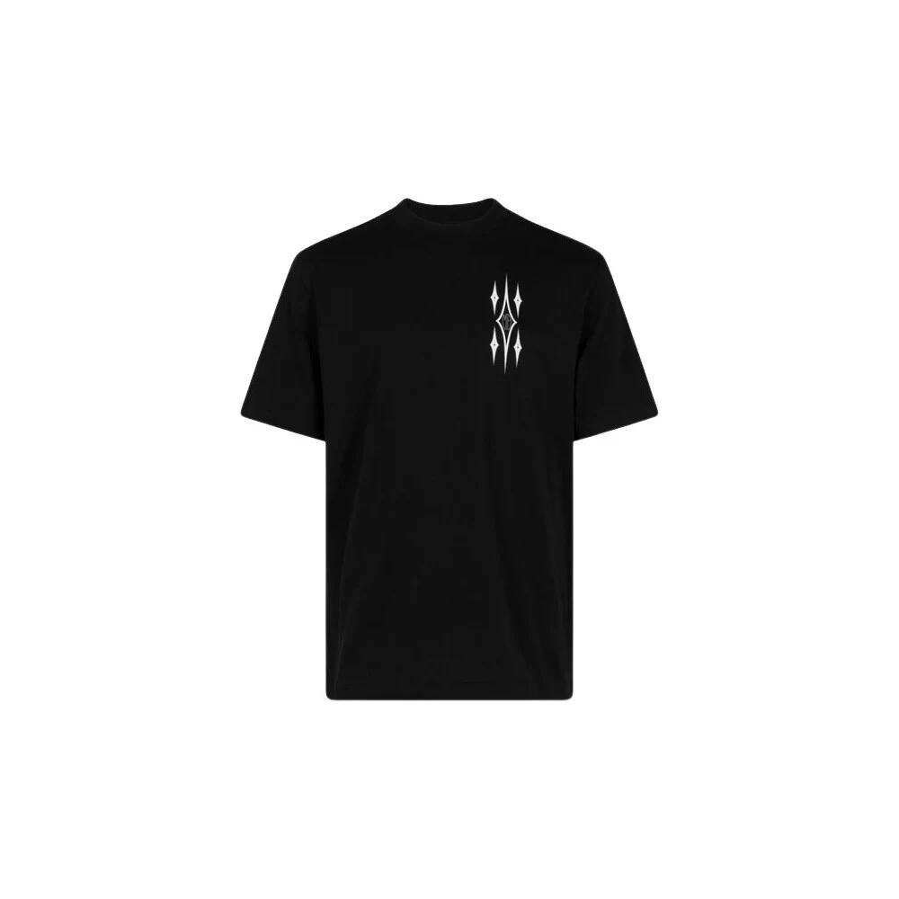 Amiri Argyle Logo Print Zwarte Tee Black Heren