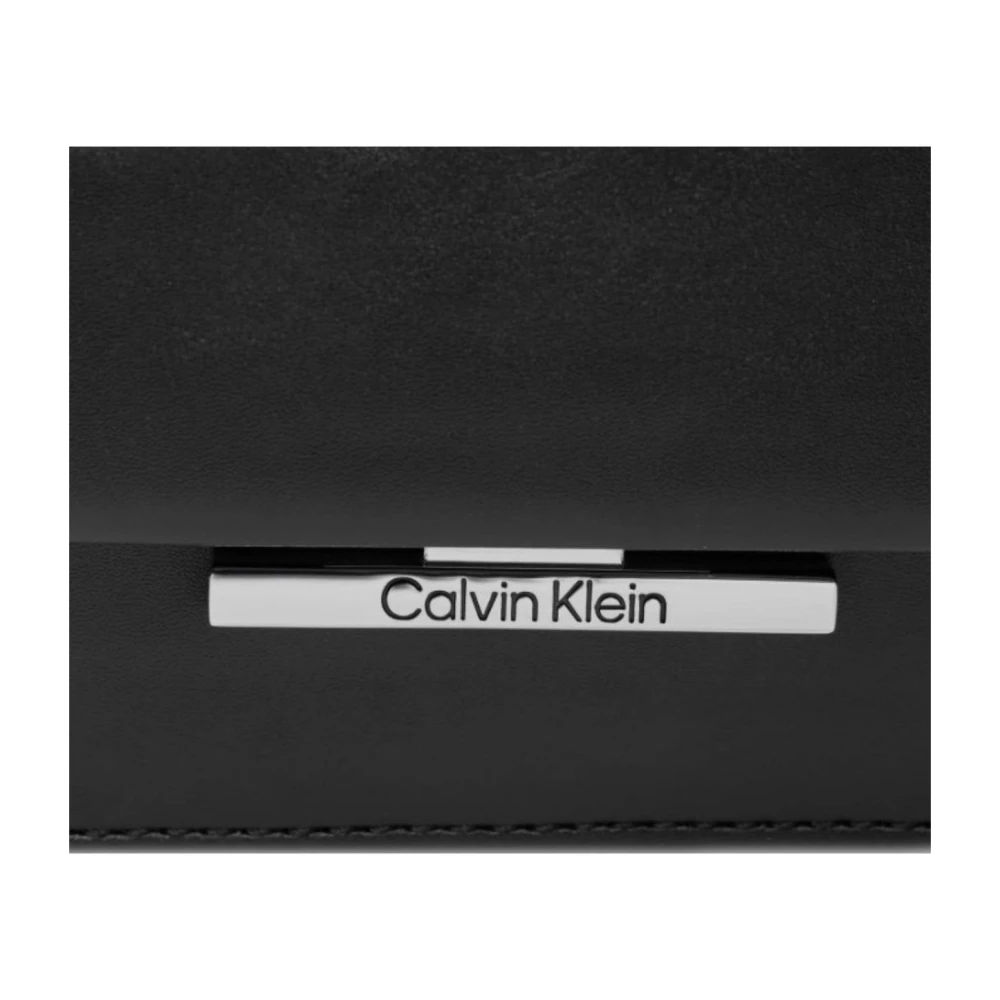 Calvin Klein Linear Crossbody Tas voor Vrouwen Black Dames