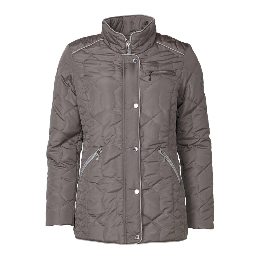 Danwear Gewatteerde Overgangsjas Aardetint Gray Dames