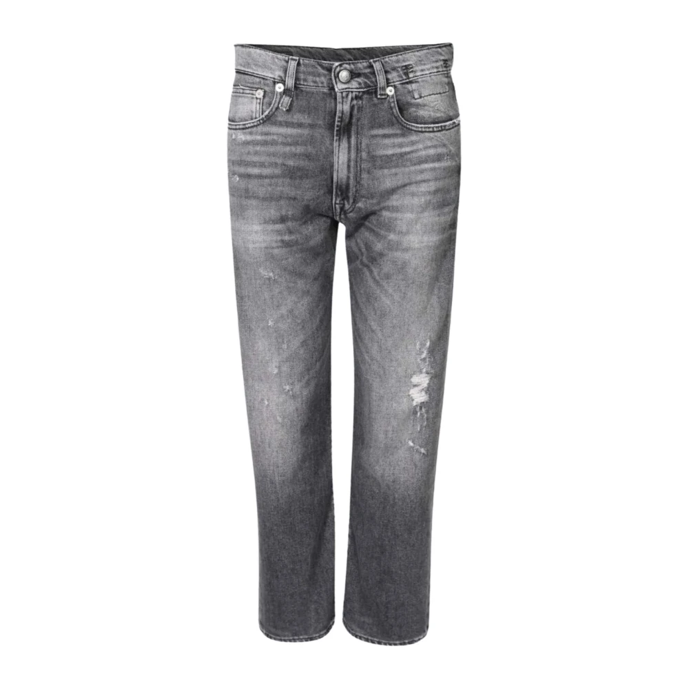 R13 Straight Jeans Gray Dames