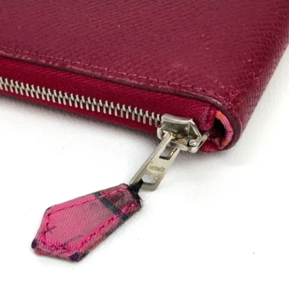 Hermès Vintage Pre-owned Leather wallets Red Dames