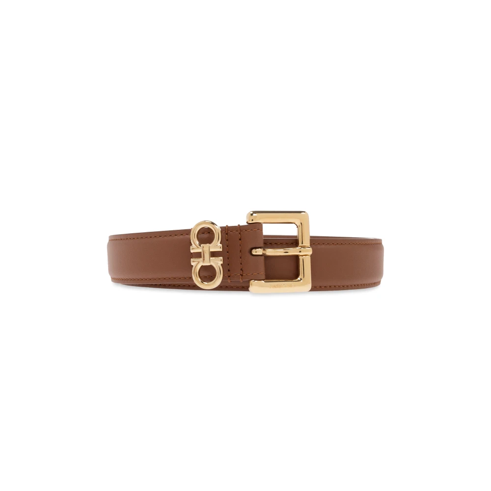 Salvatore Ferragamo Leren riem Brown Dames