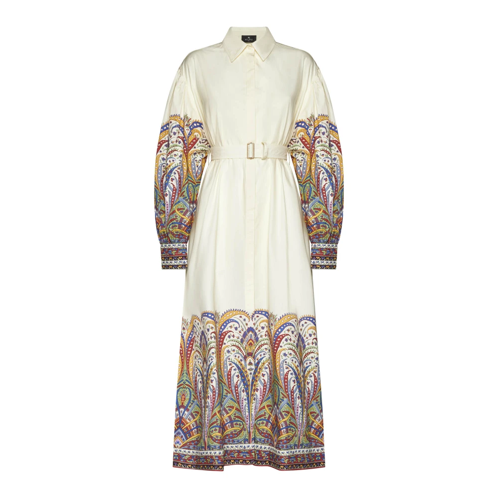 ETRO Bloemen V-hals A-lijn Jurk Multicolor Dames