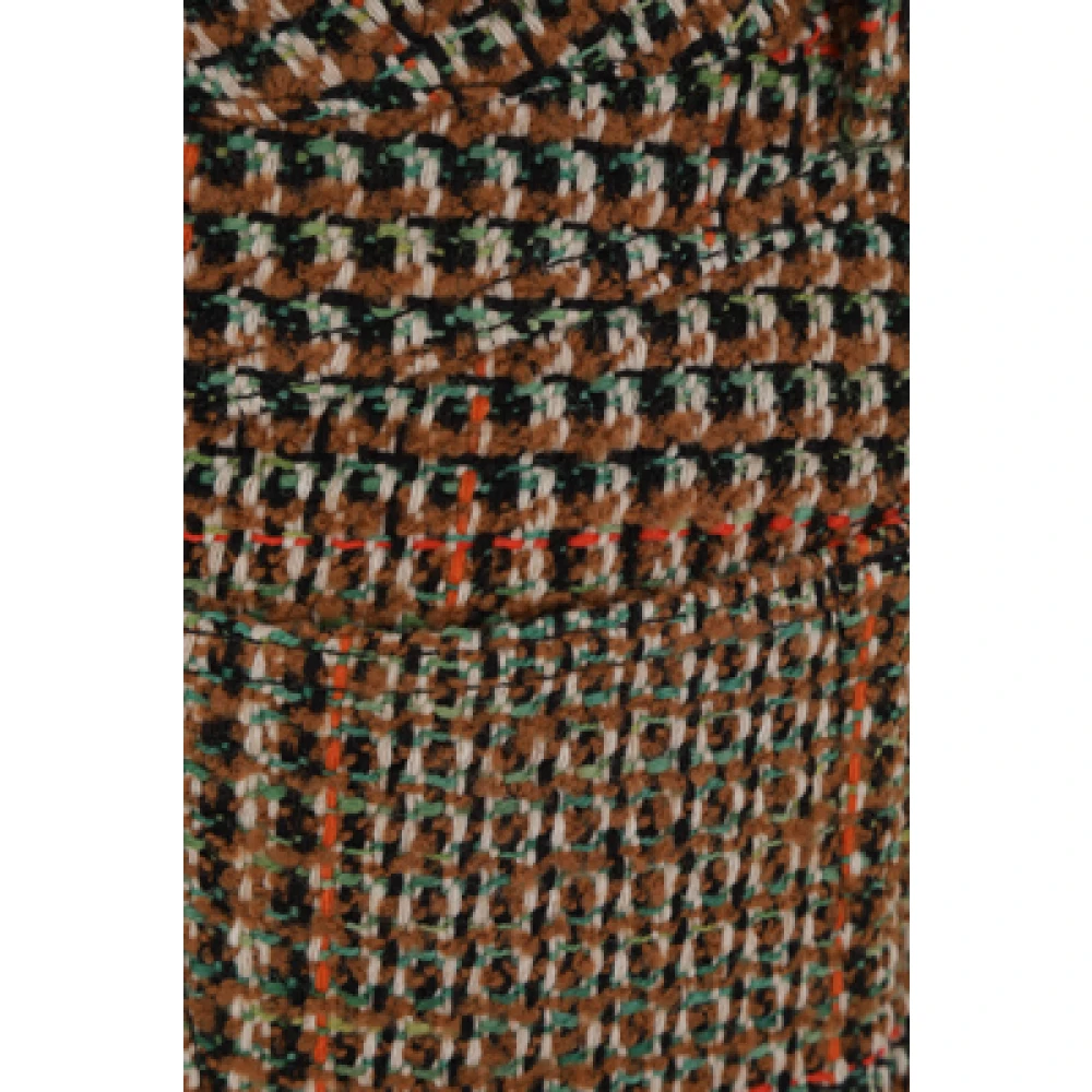 Stella Mccartney Bruine Tweed Rok met Franjes Brown Dames