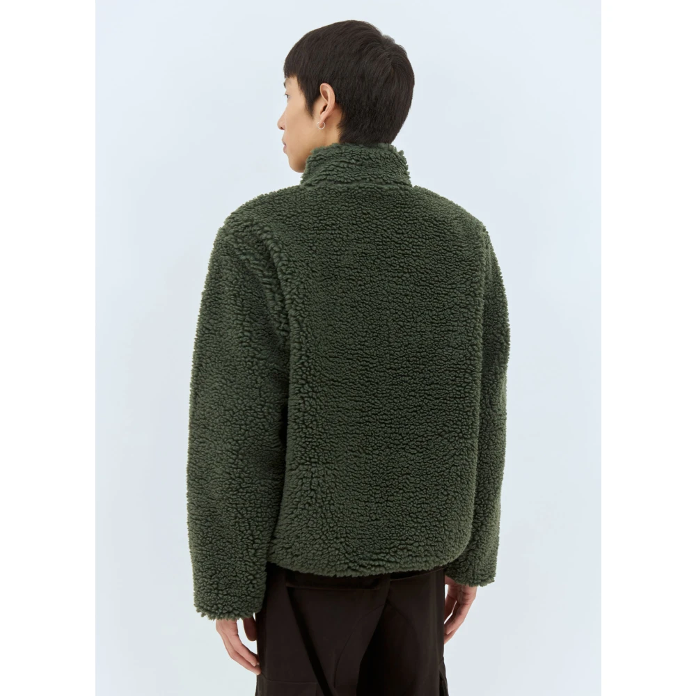 Stüssy Omkeerbare Fleecejas Green Heren
