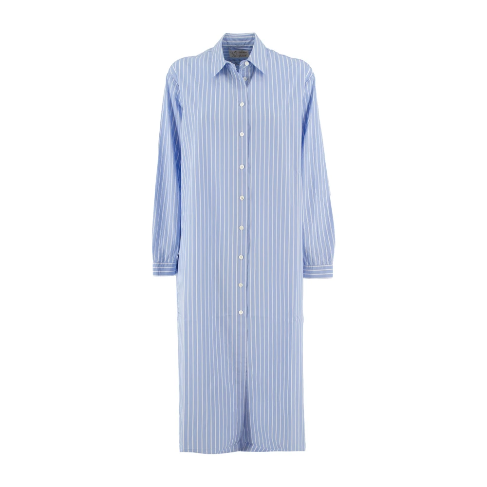 Mc2 Saint Barth Blue Adeline Maxi Shirt Dress - Female - Shirt Dresses - Xs/S - Dresses
