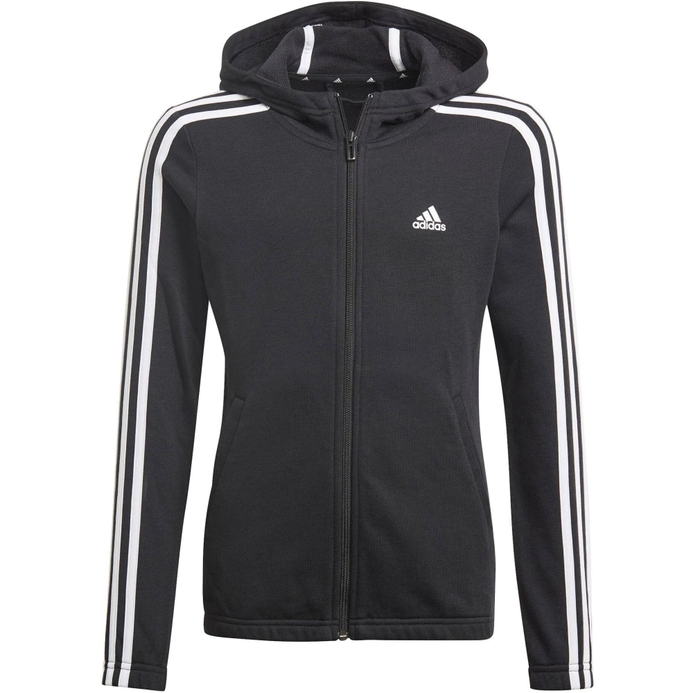 Adidas Snygg Kids Zip-Through Träningströja Black, Unisex