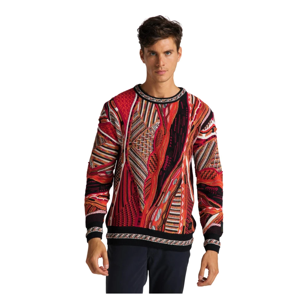 carlo colucci Moderne Gebreide Trui Corisell Multicolor Heren