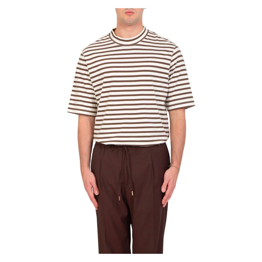 Circolo 1901 Gestreepte Boston Tee Multicolor Heren