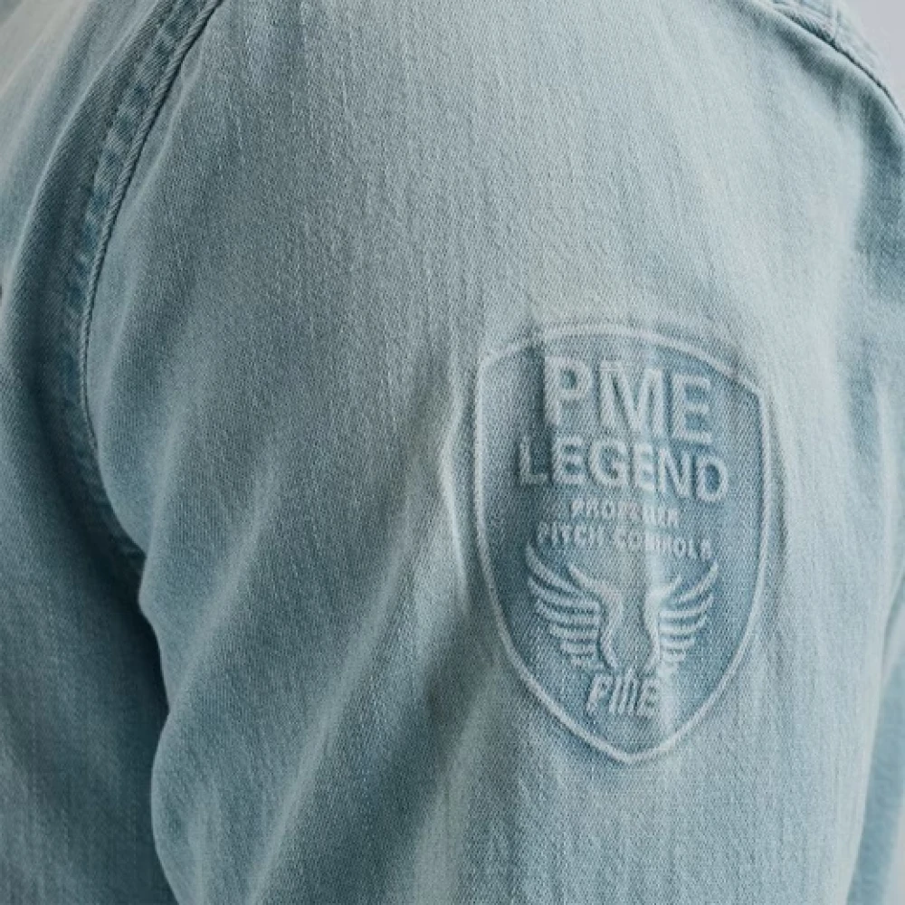 PME Legend Overhemd- PME L S Shirt Real Light Blue Heren