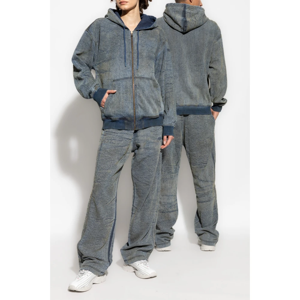 Diesel Hoodie D-Hari-Fsf Blue Heren