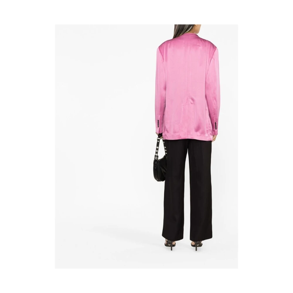 Tom Ford Roze Double-Breasted Blazer Pink Dames