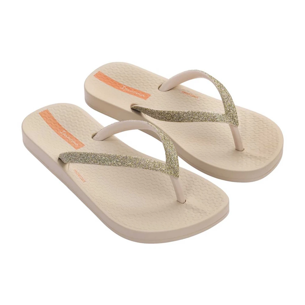 Ipanema Guld Glitter Anatomiska Flip Flops Yellow, Flicka