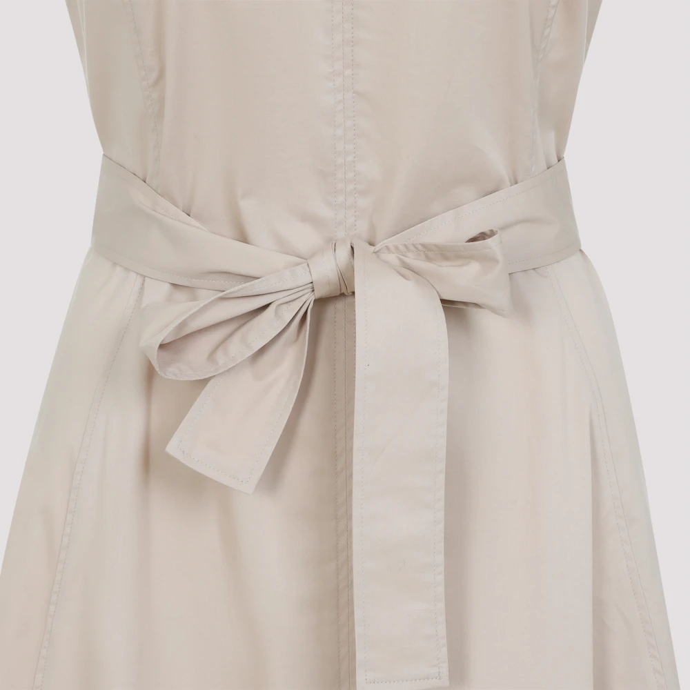 PESERICO Elegante Beige Lange Jurk Beige Dames