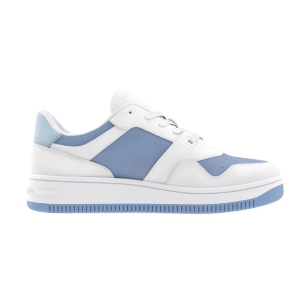Tommy Jeans Retro Stijl Leren Sneakers Dames Schoenen Wit