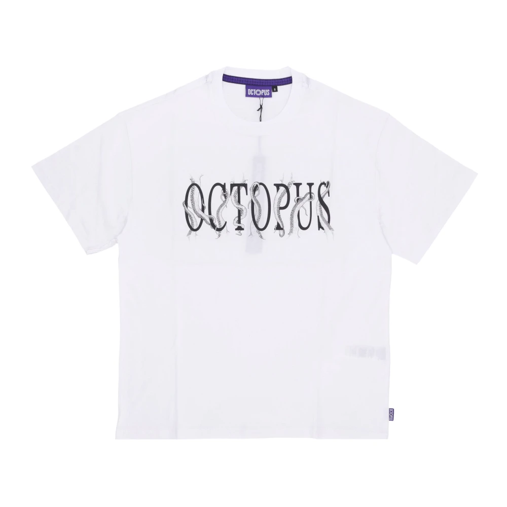 Octopus Men's White Tentacles Logo Tee