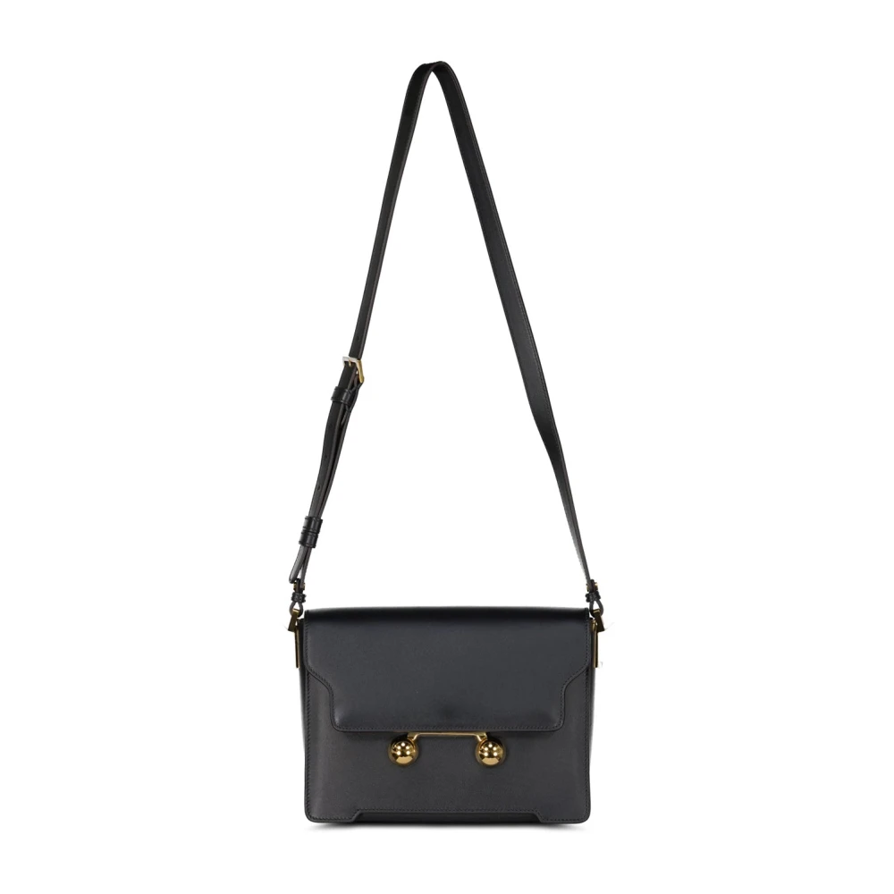 Marni Elegante Handtas met Gouden Details Black Dames