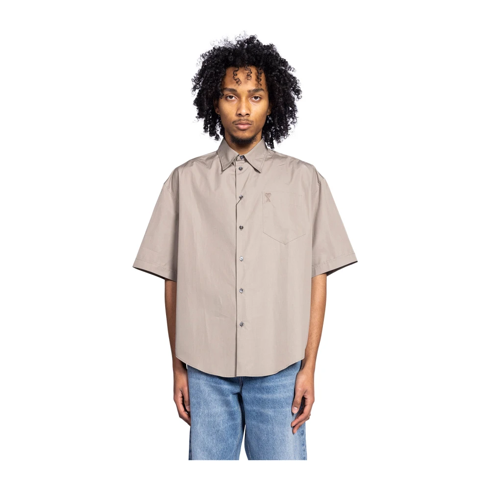 Shirts > Short Sleeve Shirts - - Ami Paris - Modalova