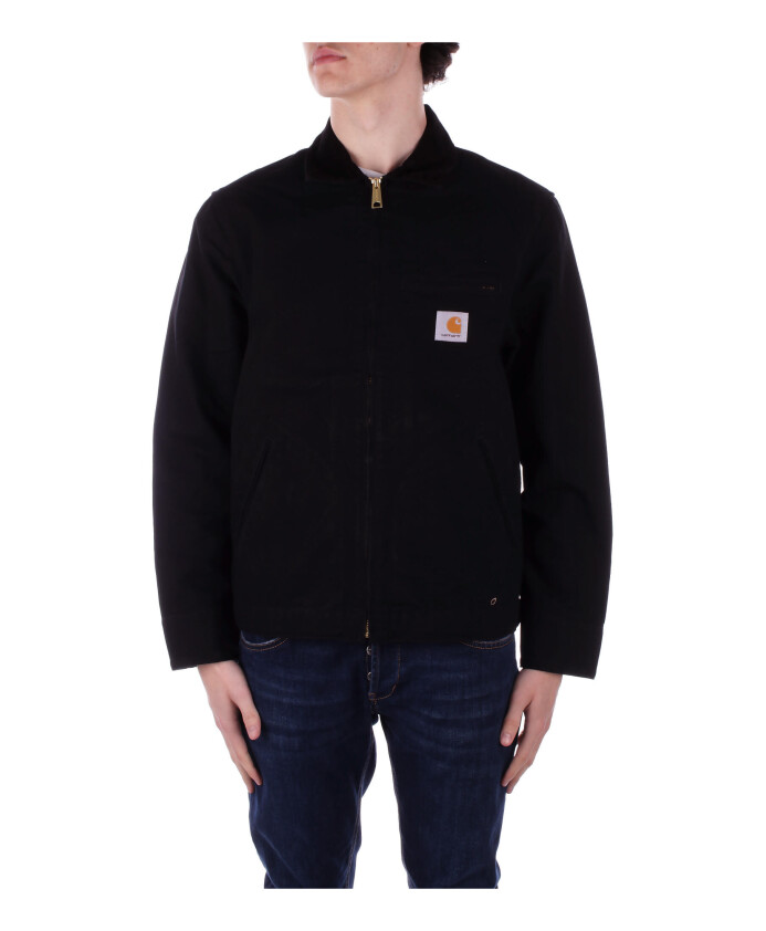 front-logo-zip-coat-cotton