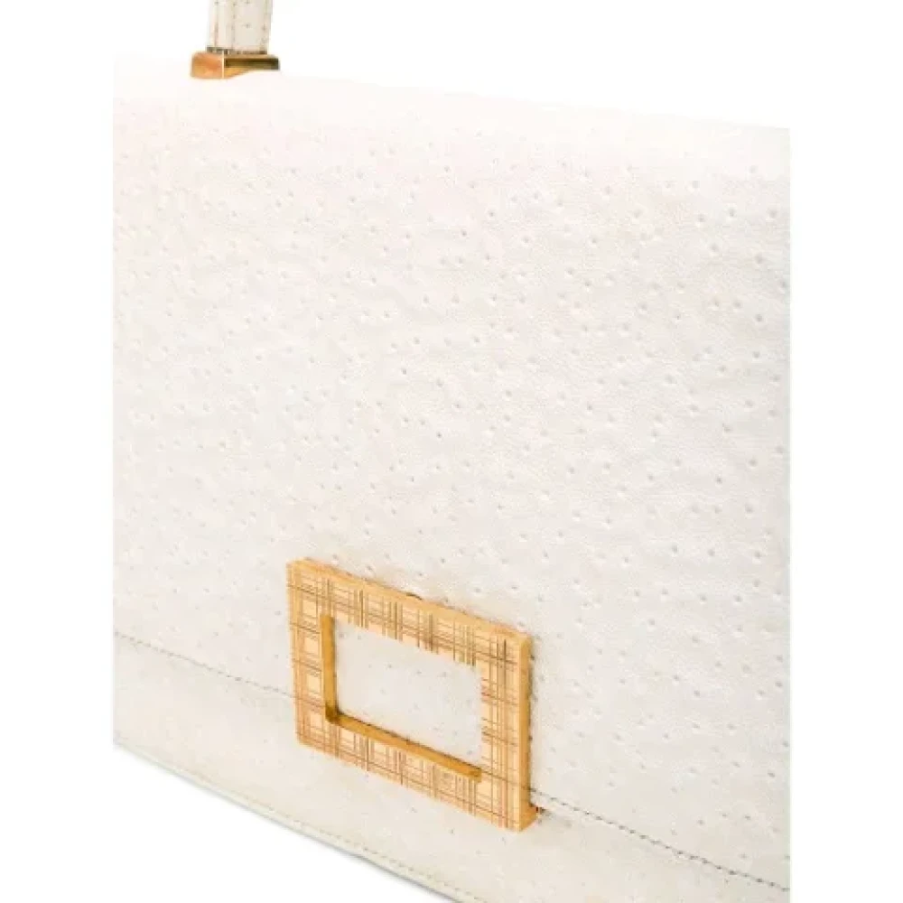 Hermès Vintage Pre-owned Leather handbags White Dames