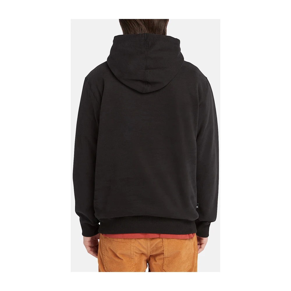 Timberland Zwarte Hoodie Sweatshirt Mannen Katoen Black Heren