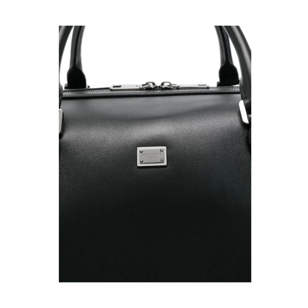 Dolce & Gabbana Zwarte Toprits Bagage Tas Blue Heren
