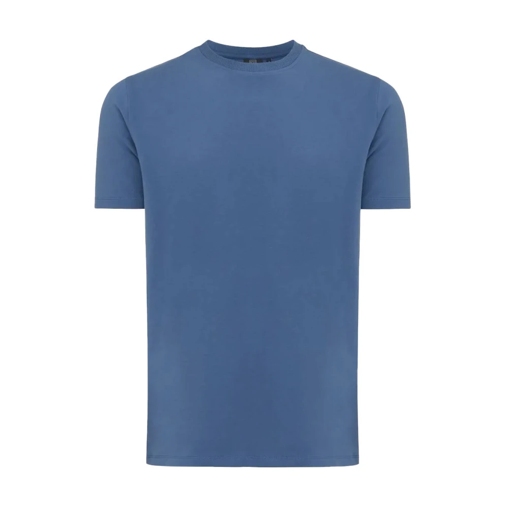 Genti Korte mouw T-shirt J9030-1202 Blue Heren