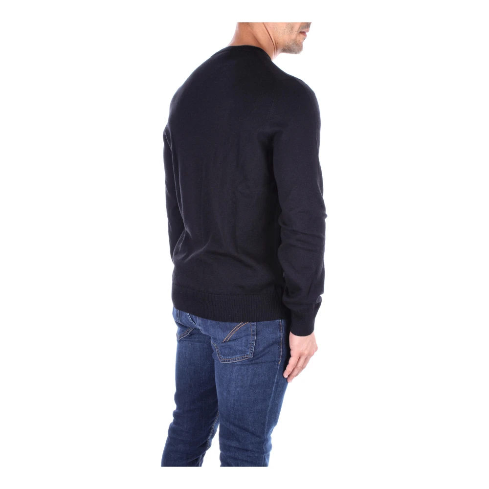 Fay Zwarte Logo Trui Black Heren