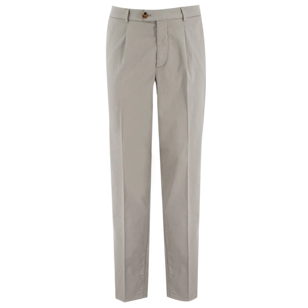 BRUNELLO CUCINELLI Getailleerde Darted Tailleband Broek Gray Heren