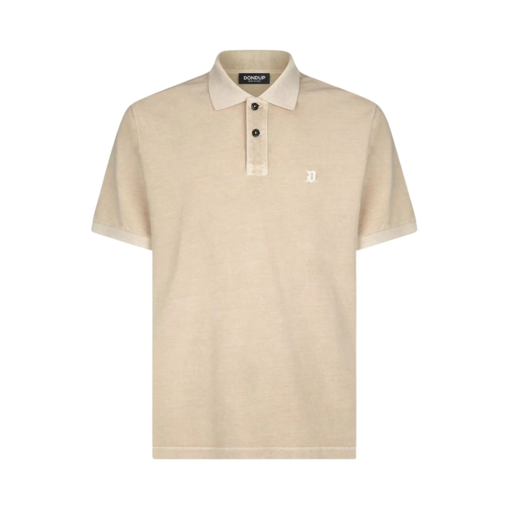 Dondup Mannelijk Beige Tops Heren, L, Polo Shirts
